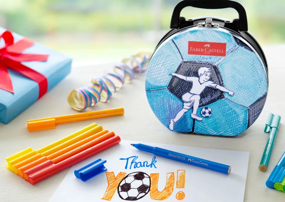 Tusser - Connector I Kuffert M. Fodbold, 33 Stk