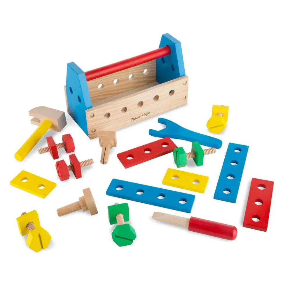 Vaerktojskasse I Trae Med Indhold