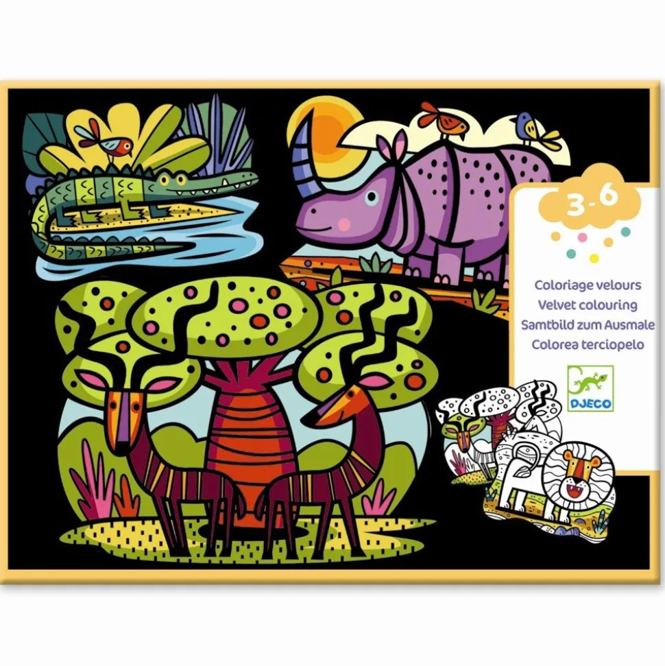 Velourmaling - Savannens Dyr