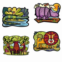 Velourmaling - Savannens Dyr